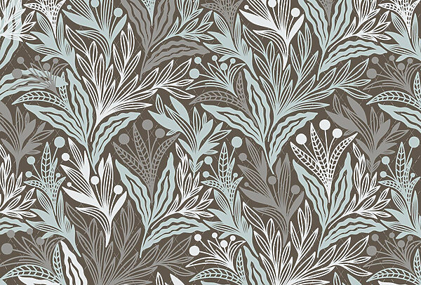 Pattern of leaves and berries Pattern of leaves and berries