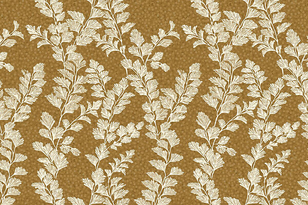 Pattern of white leaves on a brown background Pattern of white leaves on a brown background