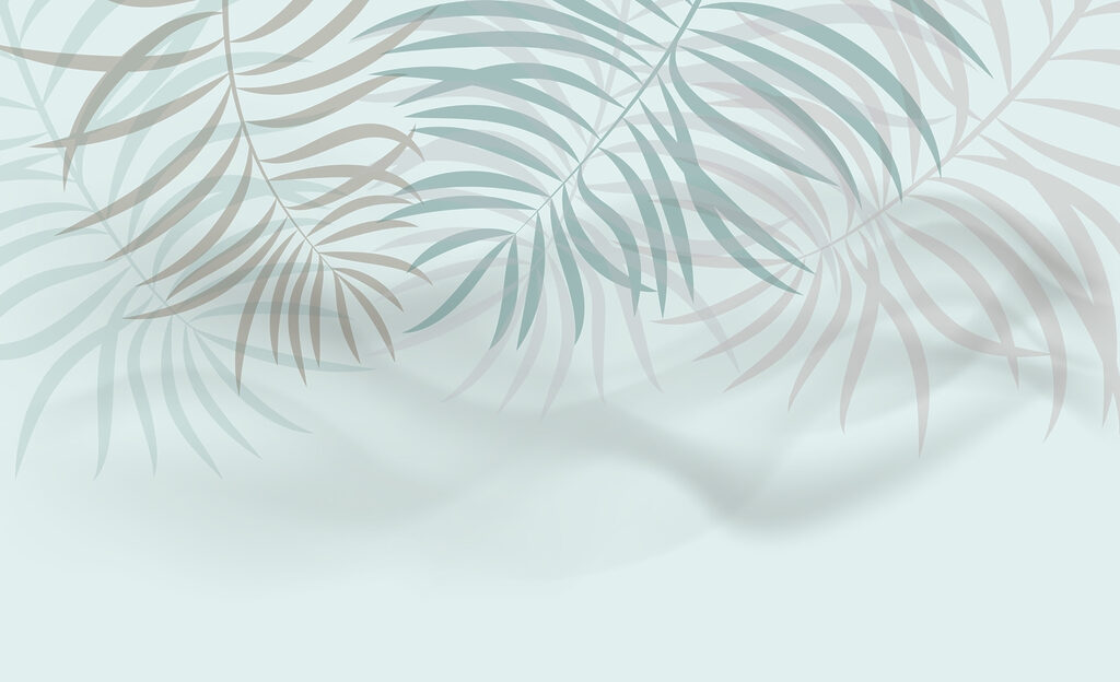 Gentle leaves in a soft embrace Gentle leaves in a soft embrace