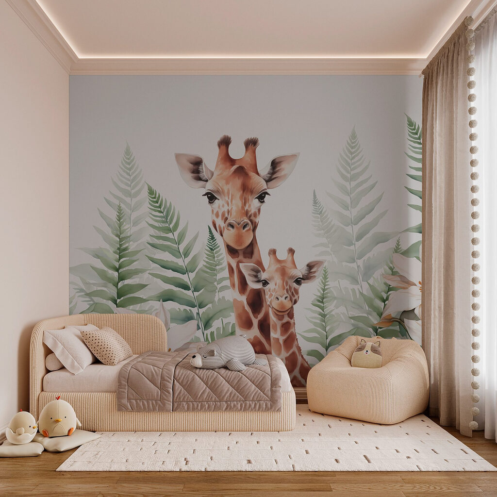 Giraffes and flowers Giraffes and flowers