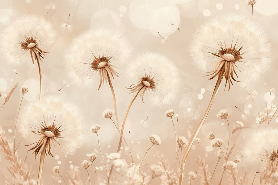 Wall murals Dandelions dancing in the gentle breeze - Image 5