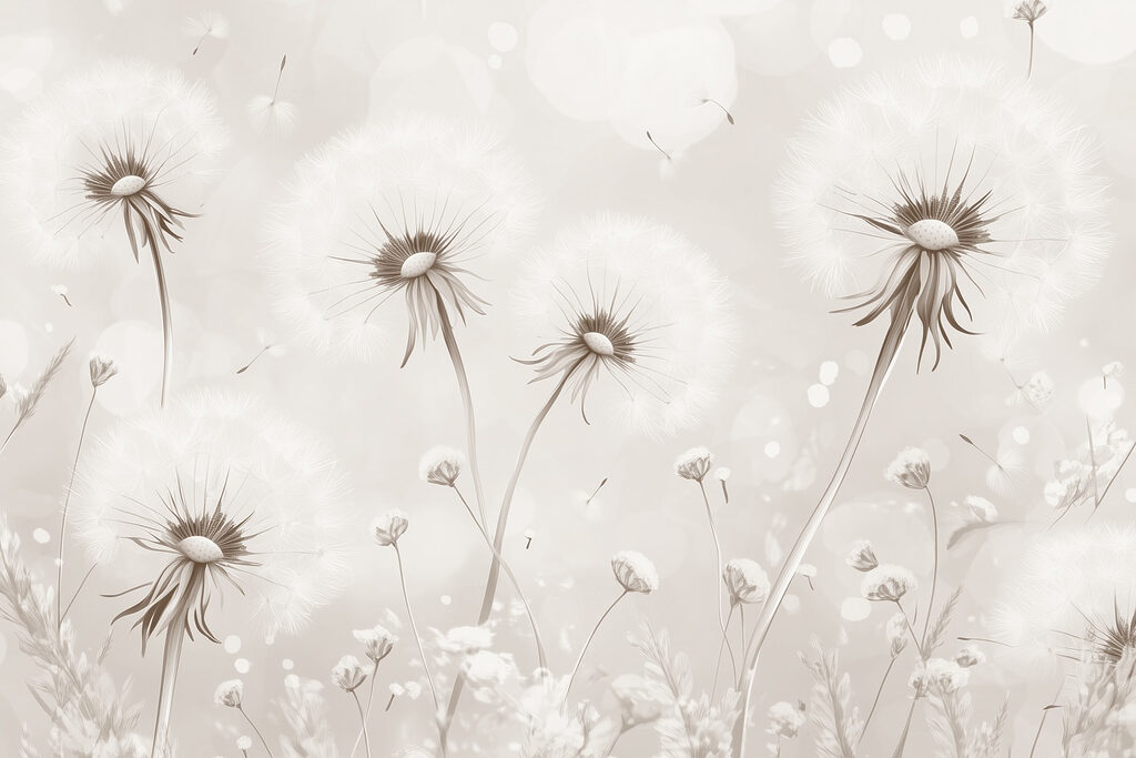 Delicate dandelion dreams in bloom Delicate dandelion dreams in bloom