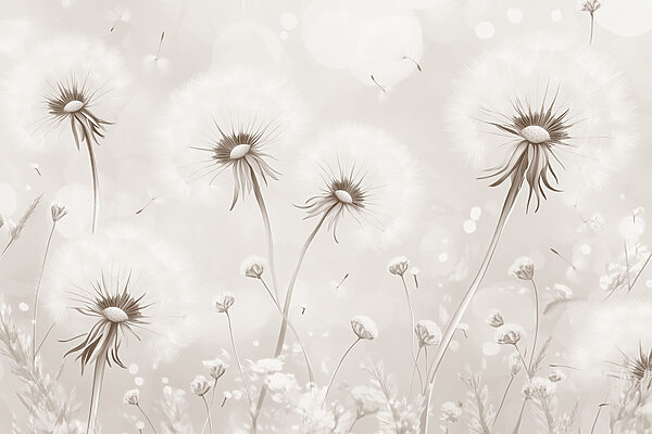 Delicate dandelion dreams in bloom Delicate dandelion dreams in bloom