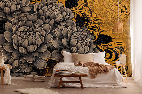 Majestic blooms in intricate design Majestic blooms in intricate design