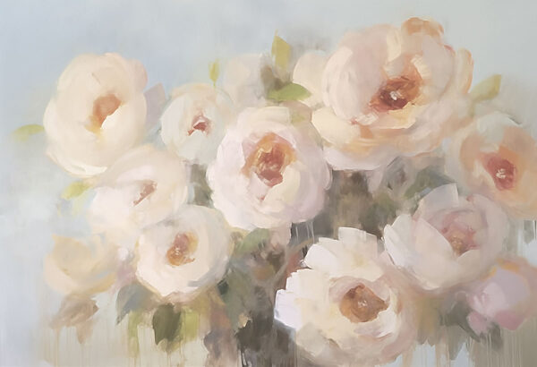 Painting of flowers in a vase Painting of flowers in a vase