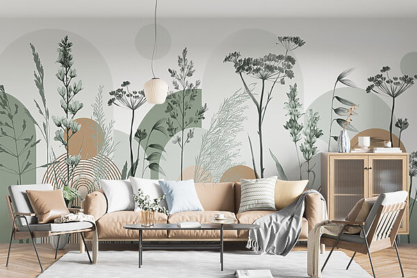 Serene nature-inspired abstract design