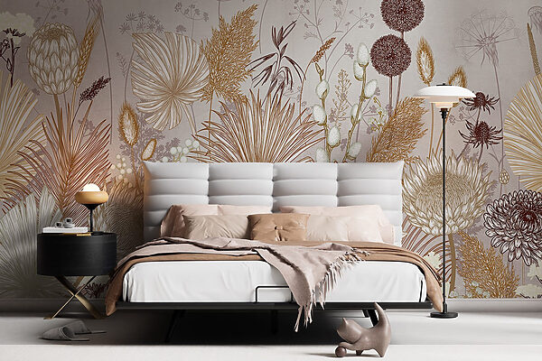 Delicate floral patterns in soft hues Delicate floral patterns in soft hues