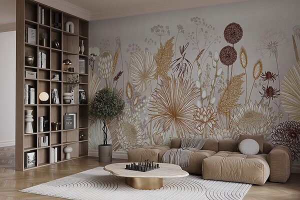 Delicate floral patterns in soft hues Delicate floral patterns in soft hues