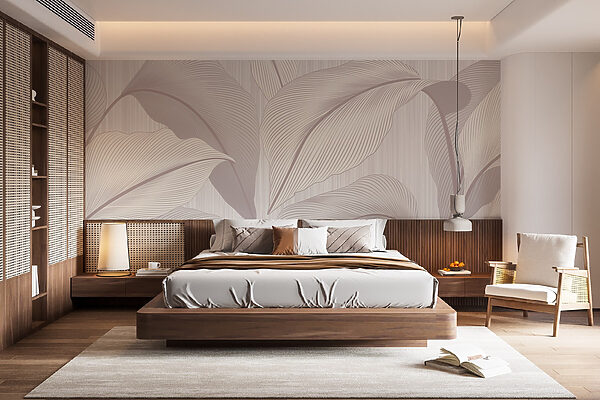 Elegant leaves in soft tones Elegant leaves in soft tones