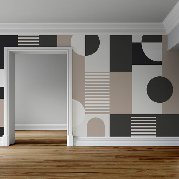 Wall murals Wall murals Pattern of geometric shapes (SKU: w02916v3)