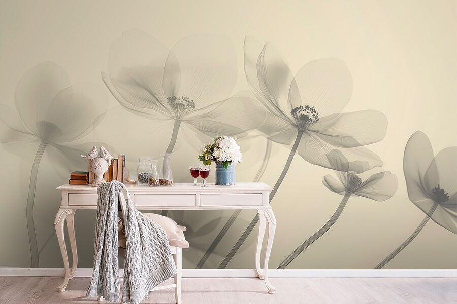 Delicate petals in soft hues