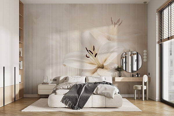 Elegant white lilies in soft hues Elegant white lilies in soft hues