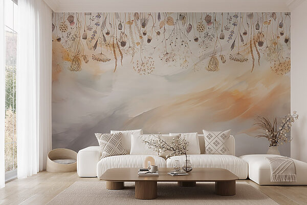 Painting of dried flowers and plants Painting of dried flowers and plants