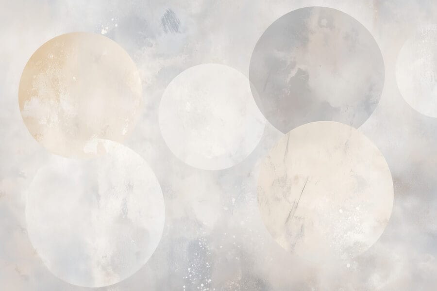 White and grey circles