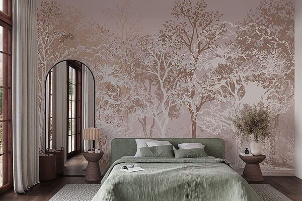 Wall murals Wall murals Group of trees in a forest (SKU: w02930)