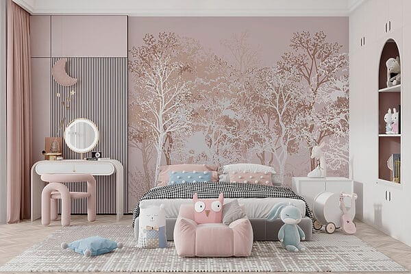 Group of trees in a forest