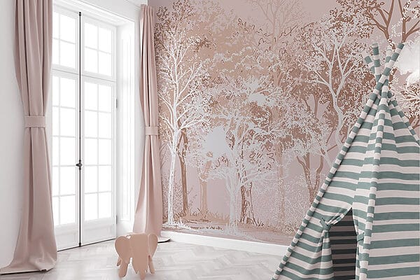 Group of trees in a forest