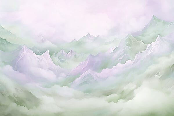 Mountain range with clouds Mountain range with clouds