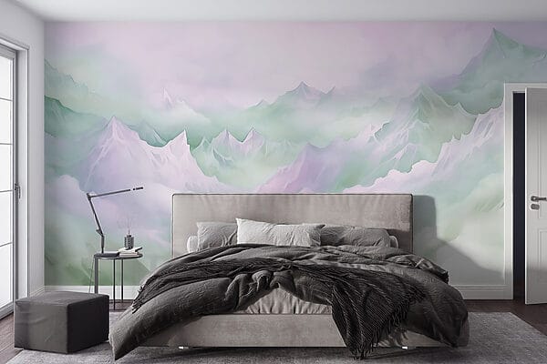 Mountain range with clouds Mountain range with clouds