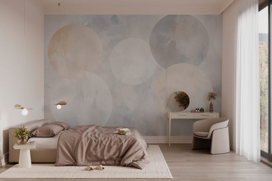 White and grey circles