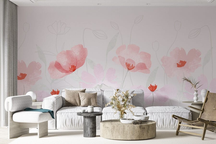 Group of pink flowers