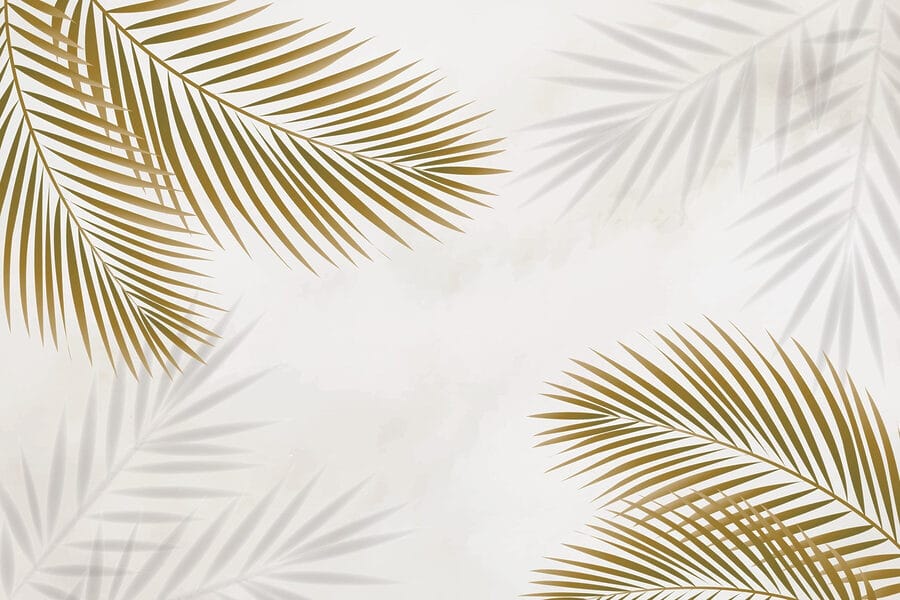 Group of leaves on a white background