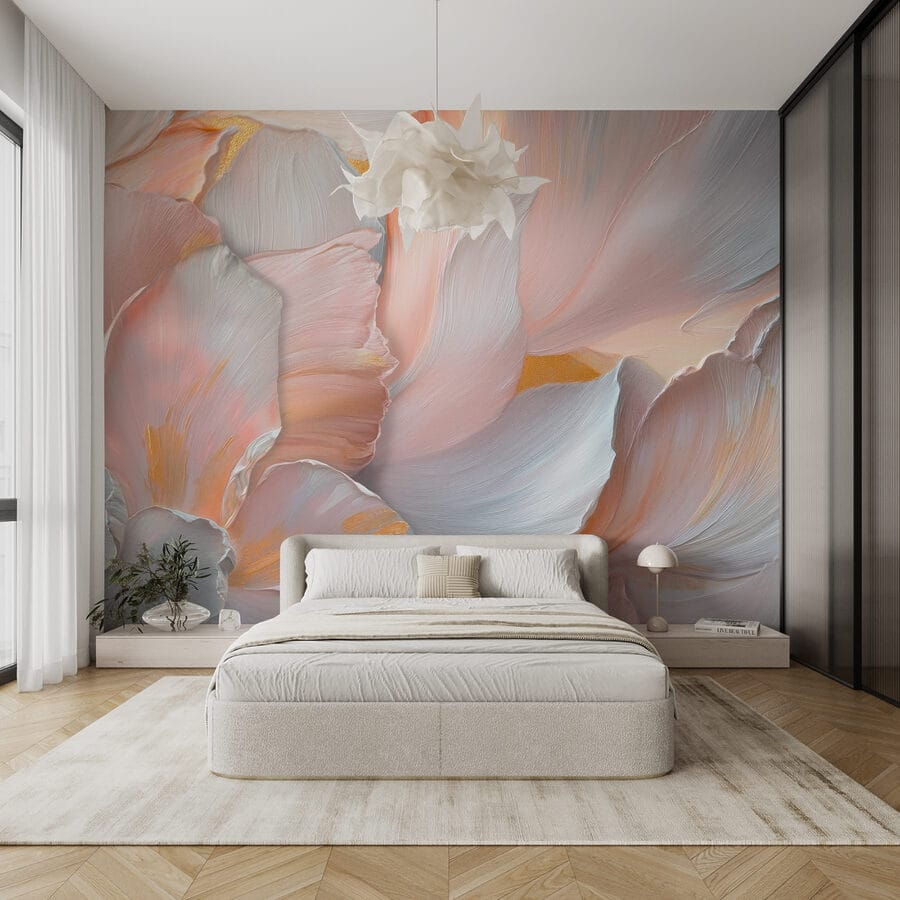 Delicate petals in soft hues