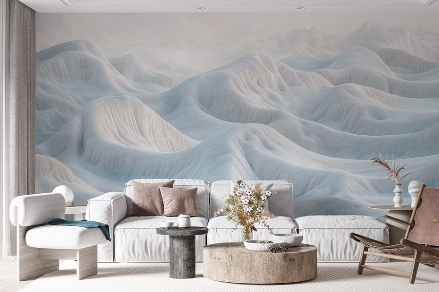 Snow covered mountains