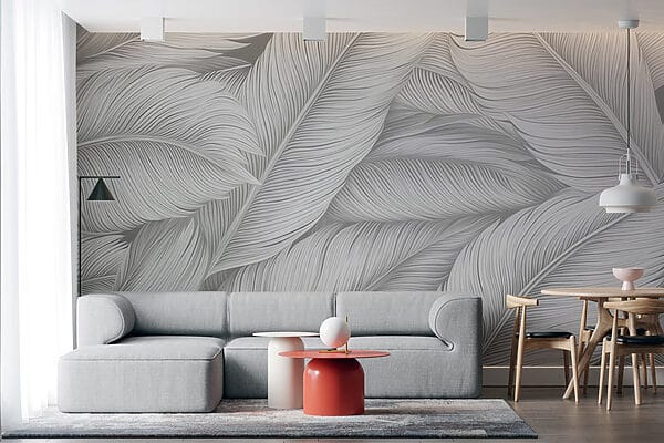 Textured leaves in soft tones. Textured leaves in soft tones.