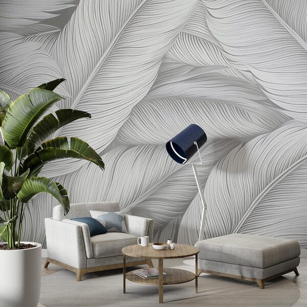 Textured leaves in soft tones. Textured leaves in soft tones.