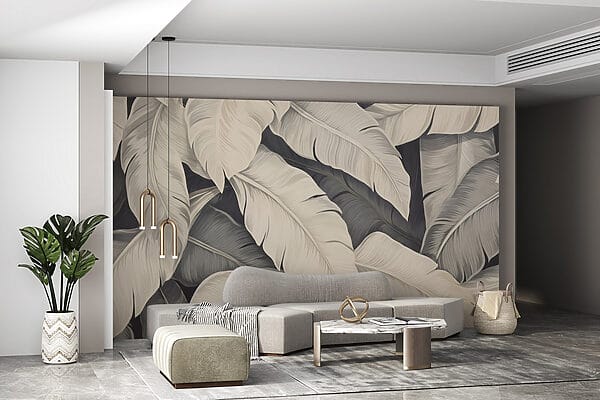 Wall murals Soft textures of pale leaves (SKU: w02979) Wall murals Wall murals Soft textures of pale leaves (SKU: w02979)