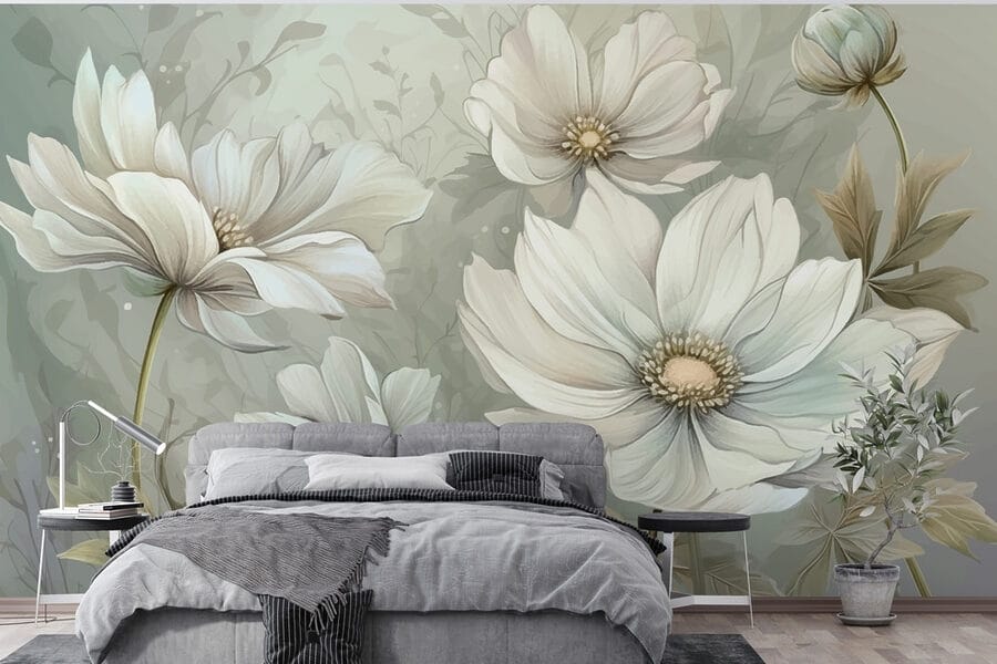 Delicate blooms in serene hues