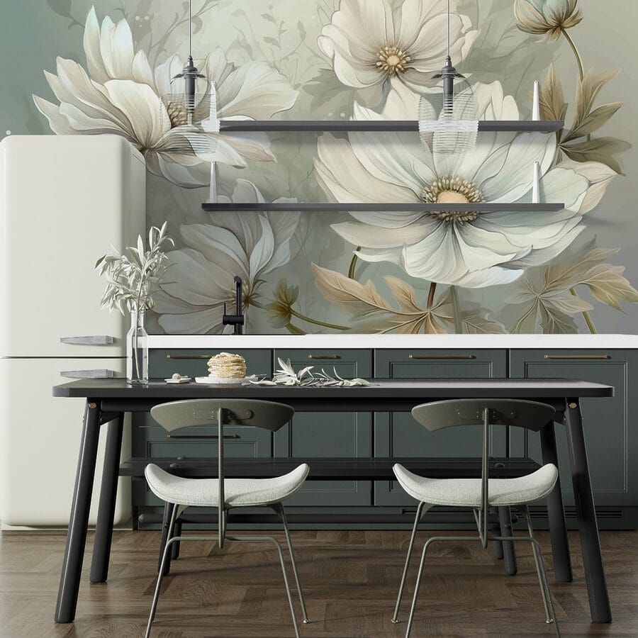 Delicate blooms in serene hues