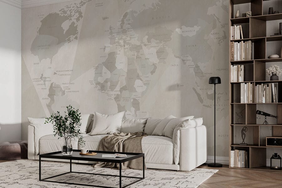 Wall murals Map of the world