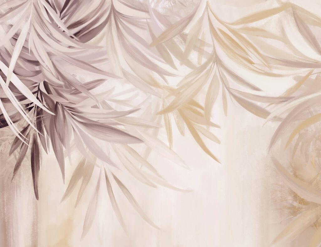 Soft leaves in gentle hues. Soft leaves in gentle hues.
