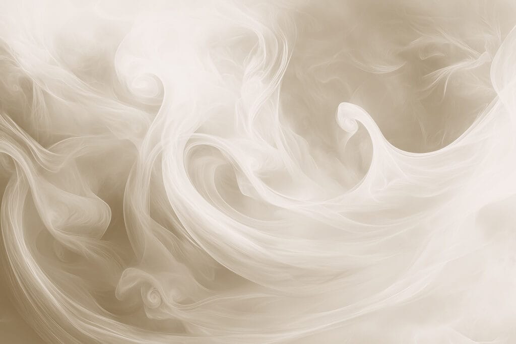 White smoke in a light brown background White smoke in a light brown background