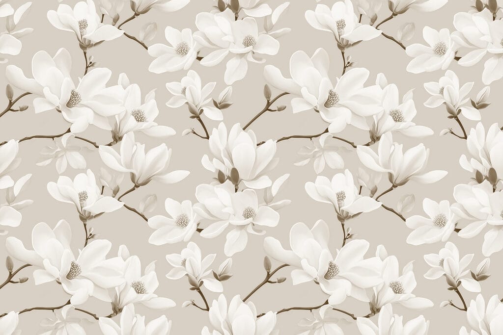 Pattern of white flowers Pattern of white flowers