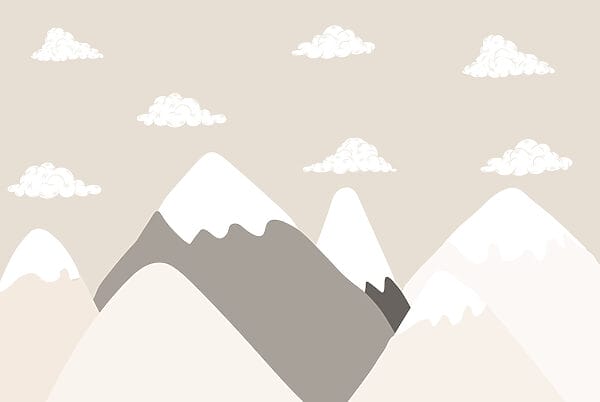 Mountain range with clouds Mountain range with clouds