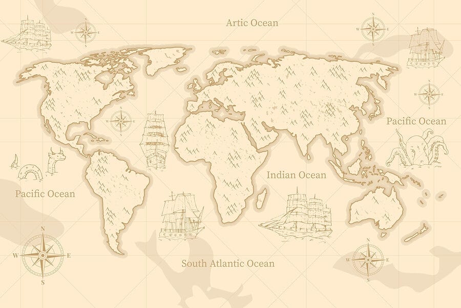 Map of the world Map of the world