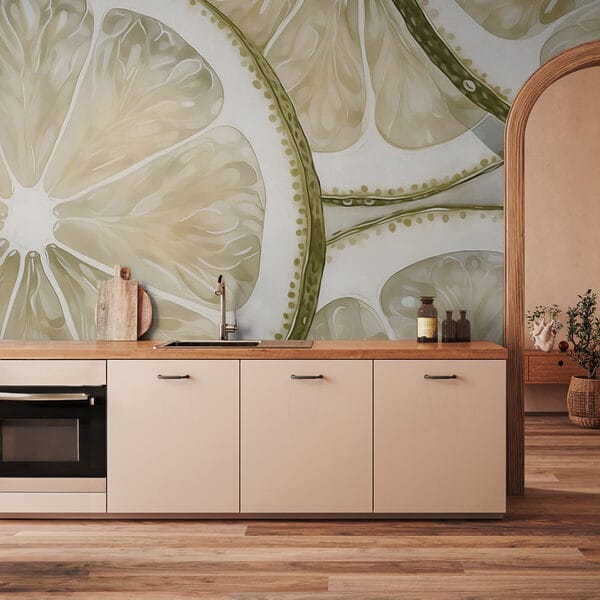 Fresh lemon slices stacked together