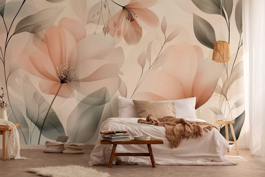 Delicate petals in soft hues