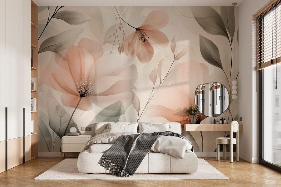 Delicate petals in soft hues