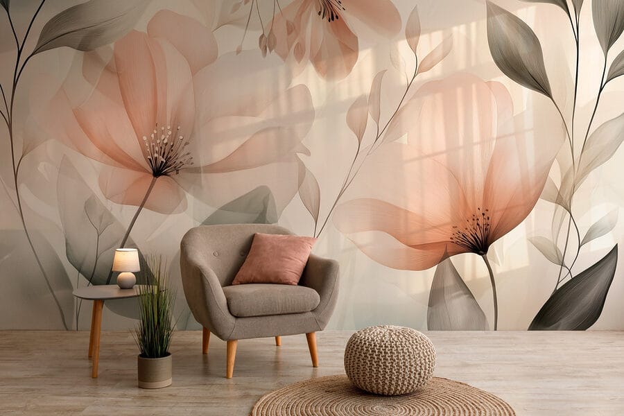 Delicate petals in soft hues