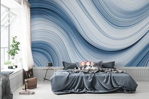White and grey wavy lines White and grey wavy lines