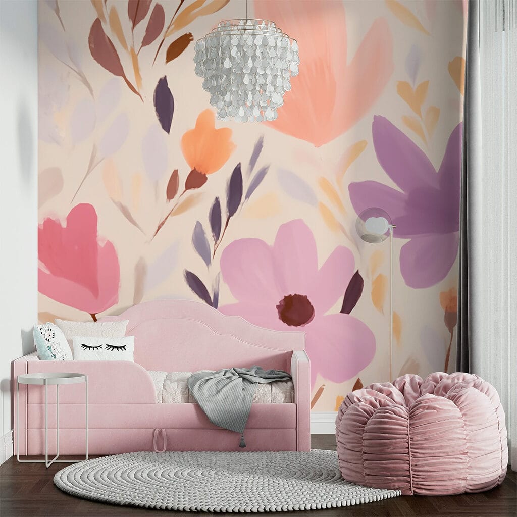 Painting of flowers and leaves Painting of flowers and leaves