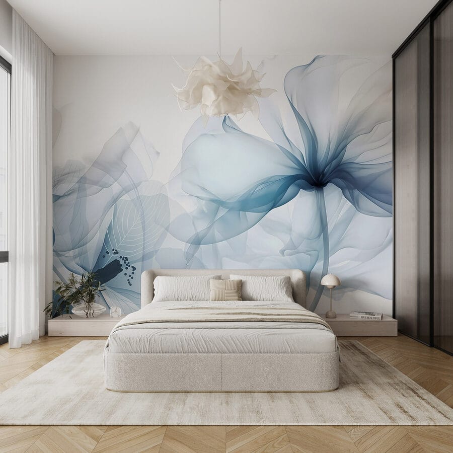 Wall murals Delicate floral shades in soft hues - Image 2