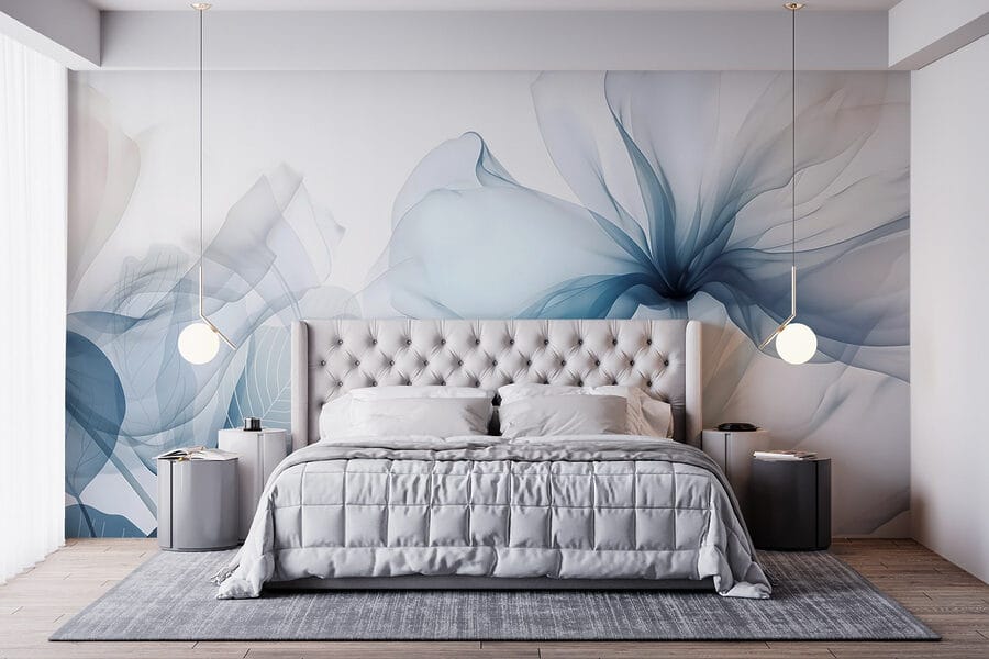 Wall murals Delicate floral shades in soft hues - Image 3