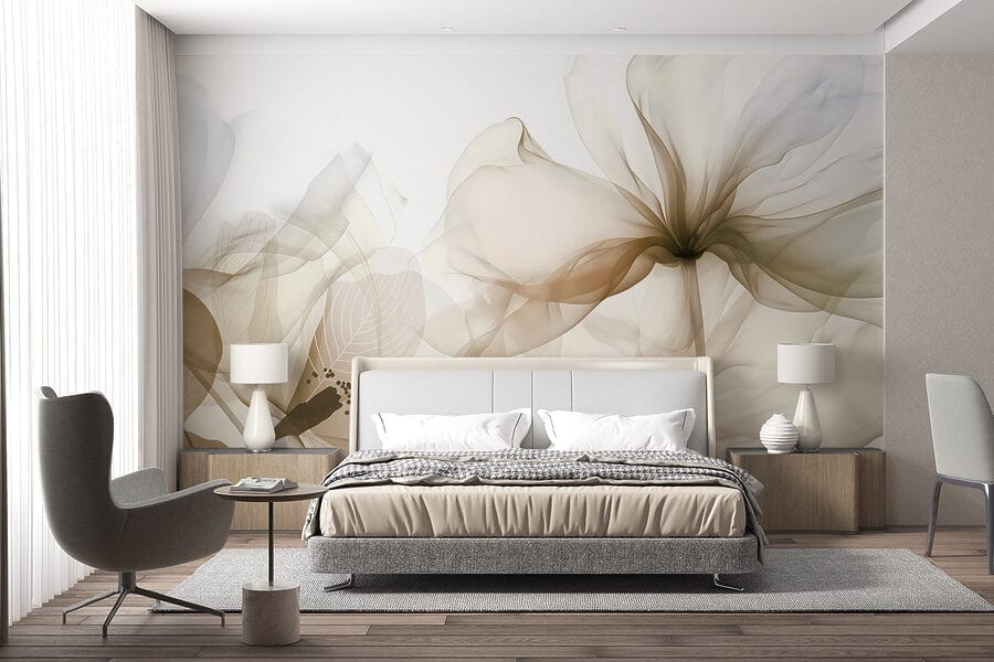 Wall murals Delicate petals in soft hues.