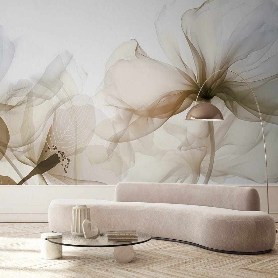 Wall murals Delicate petals in soft hues. - Image 4