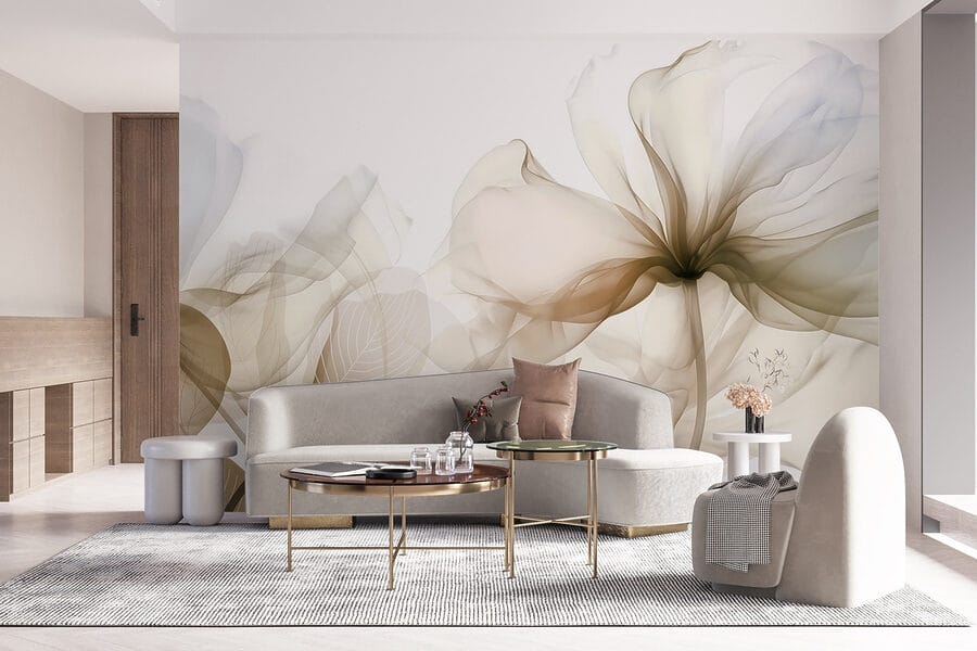 Wall murals Delicate petals in soft hues. - Image 5